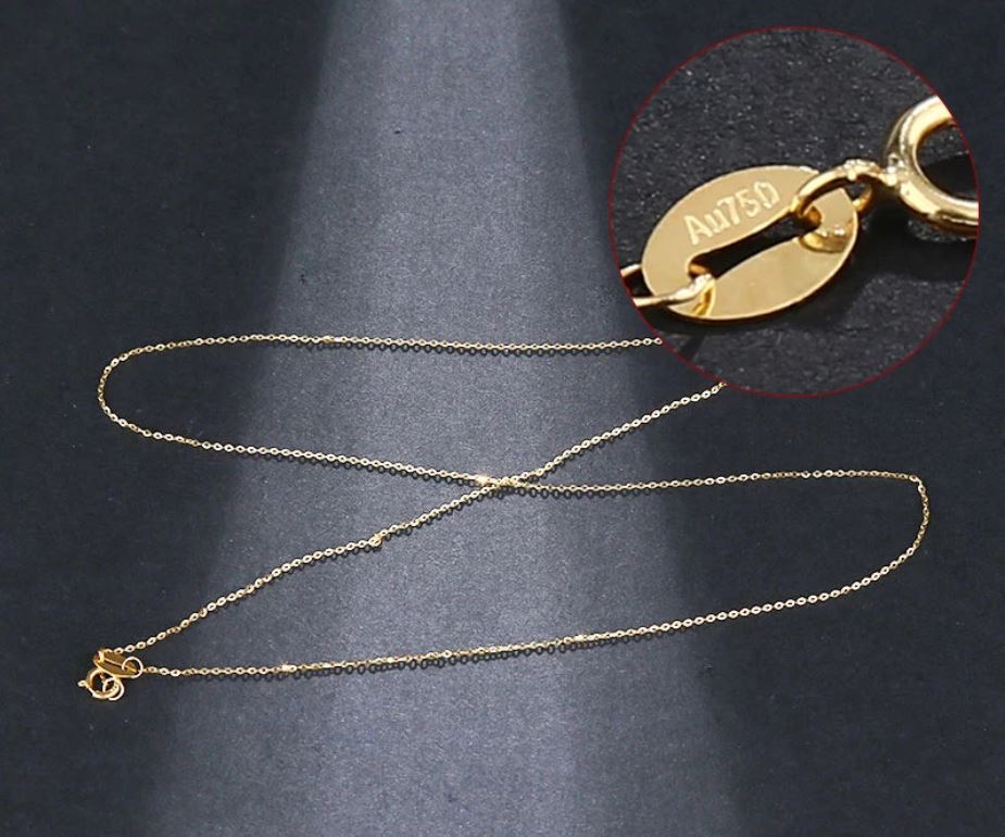 18k Necklace Yellow Gold Chain
