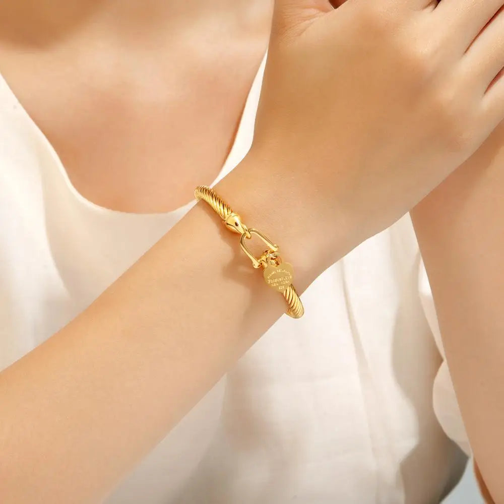 Heart Pendant And Charm Bracelet