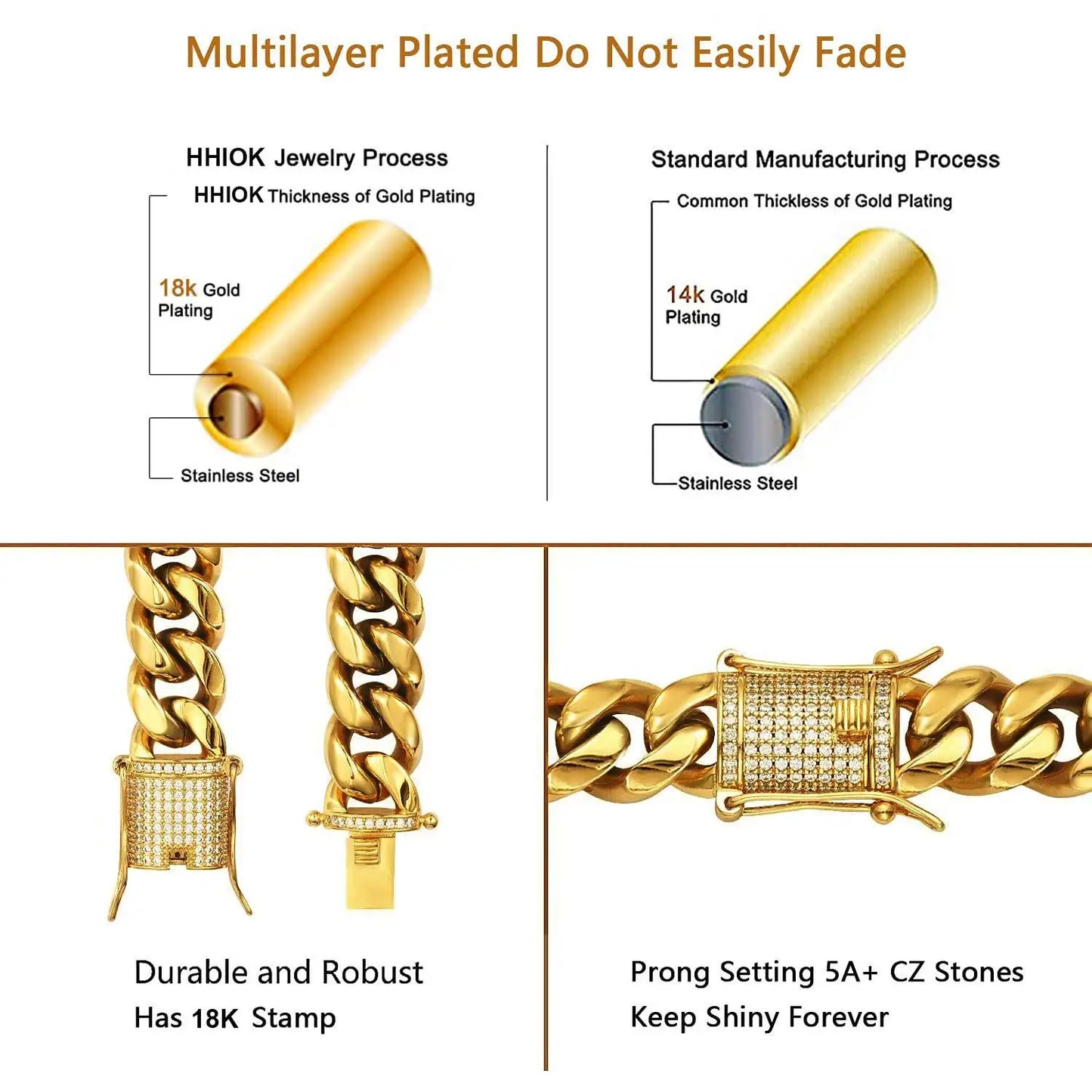 Miami Cuban Link Iced Clasp Chain