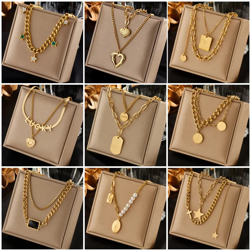 Gold Multilayer Necklace