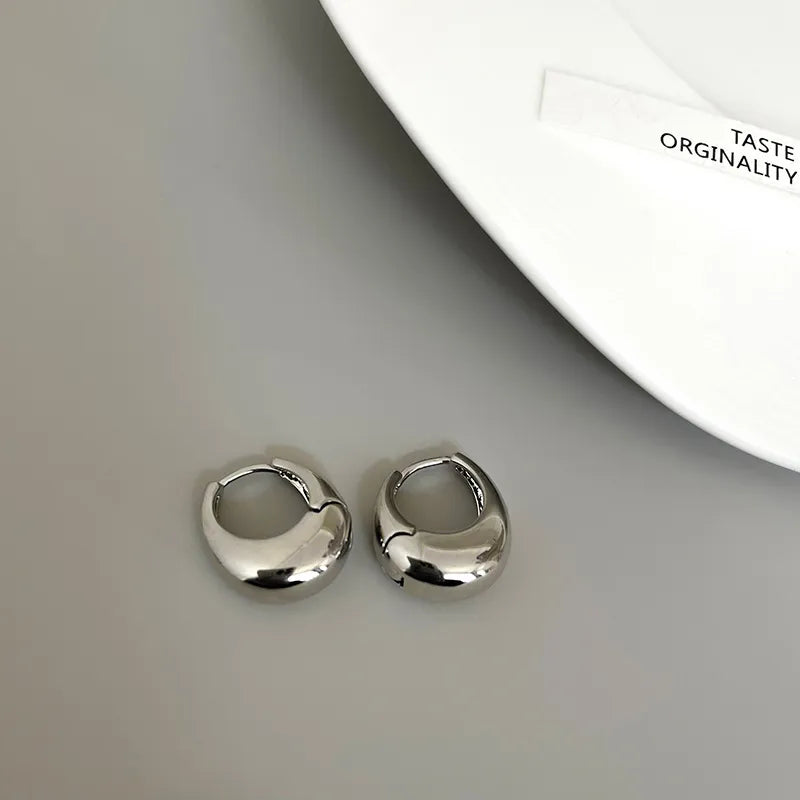 Geometric Ear Buckle Hoop Earrings